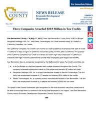 News Release CCTC Companies May 2021