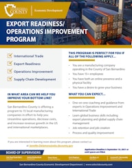 SBC Export Readiness Operations Improvement Program August 2021 Final